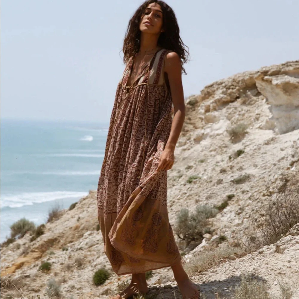 Daughters of India Aahna Dress ~ Walnut - Picture 2 of 11